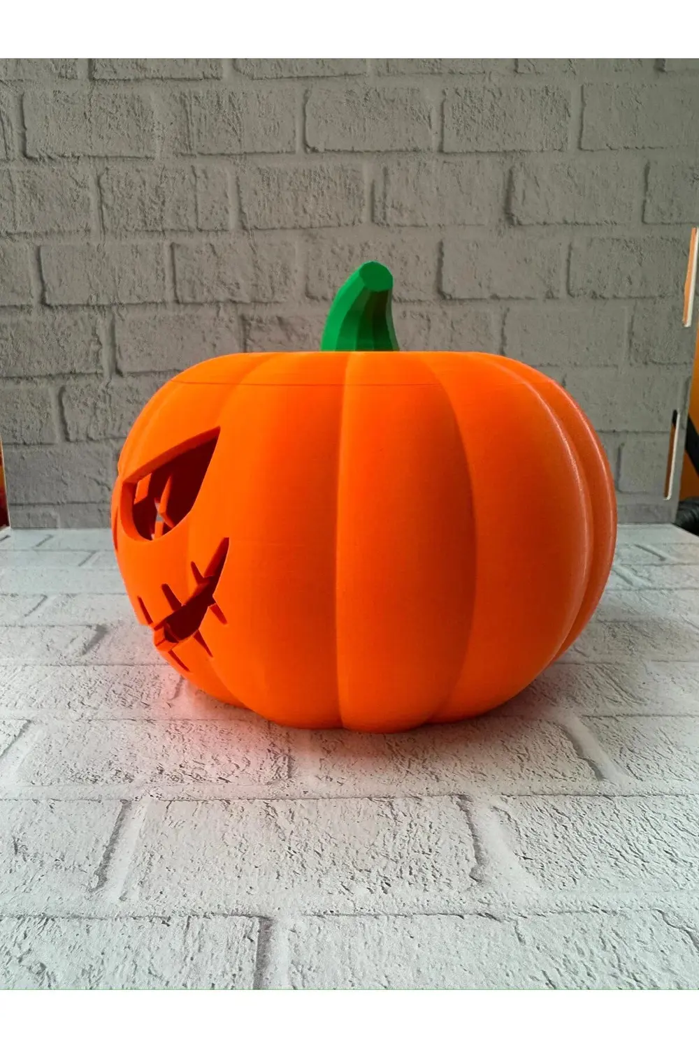 BFS 23×15 cm Korku Temalı Balkabağı Biblo Dekoratif Ev Ofis Süs E