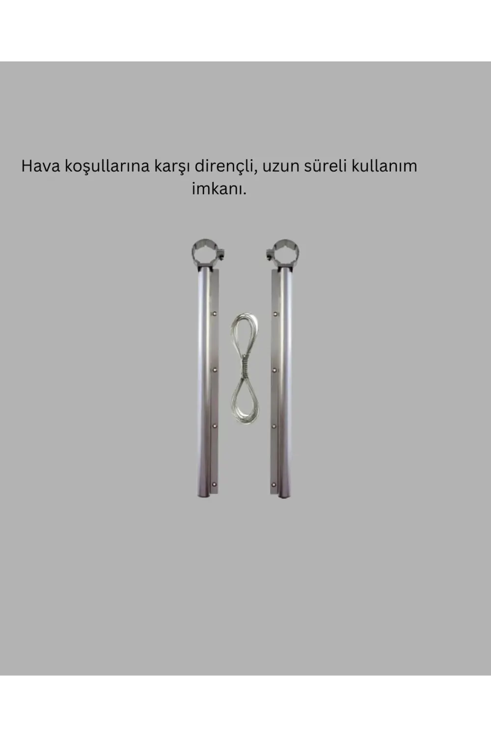 BFS 25x60 Balkon Askılığı Kare Demir Uyumlu Hava Dayanıklı Çamaşı