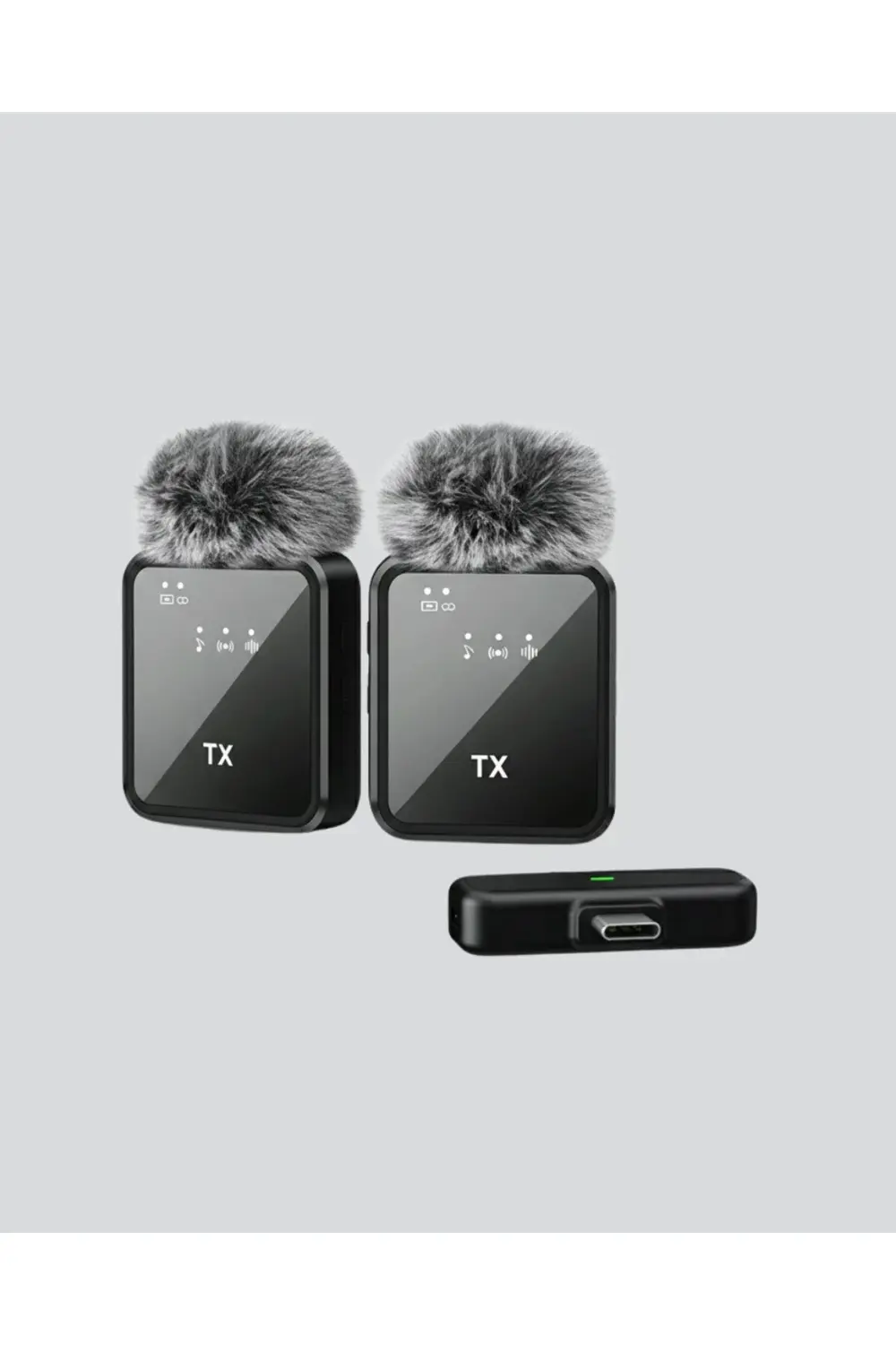 BFS 2’li Kablosuz Yaka Mikrofonu Type-C ve Lightning Uyumlu Profe