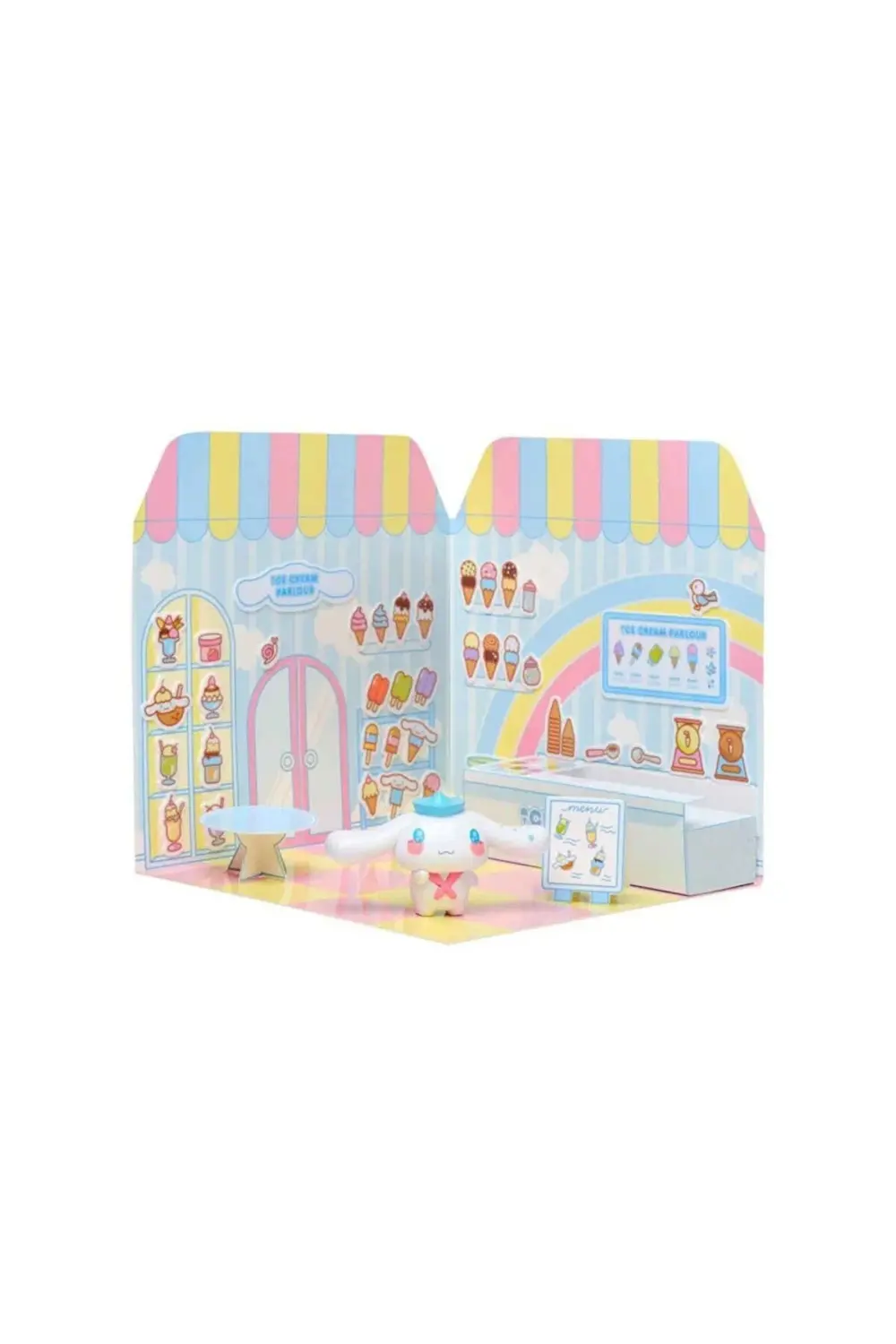 BFS 30001 OYUN SET STICKER HOUSE FOOD COURTS KUROMI CINNAMOROLI H