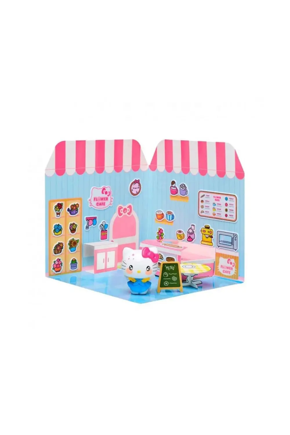 BFS 30001 OYUN SET STICKER HOUSE FOOD COURTS KUROMI CINNAMOROLI H