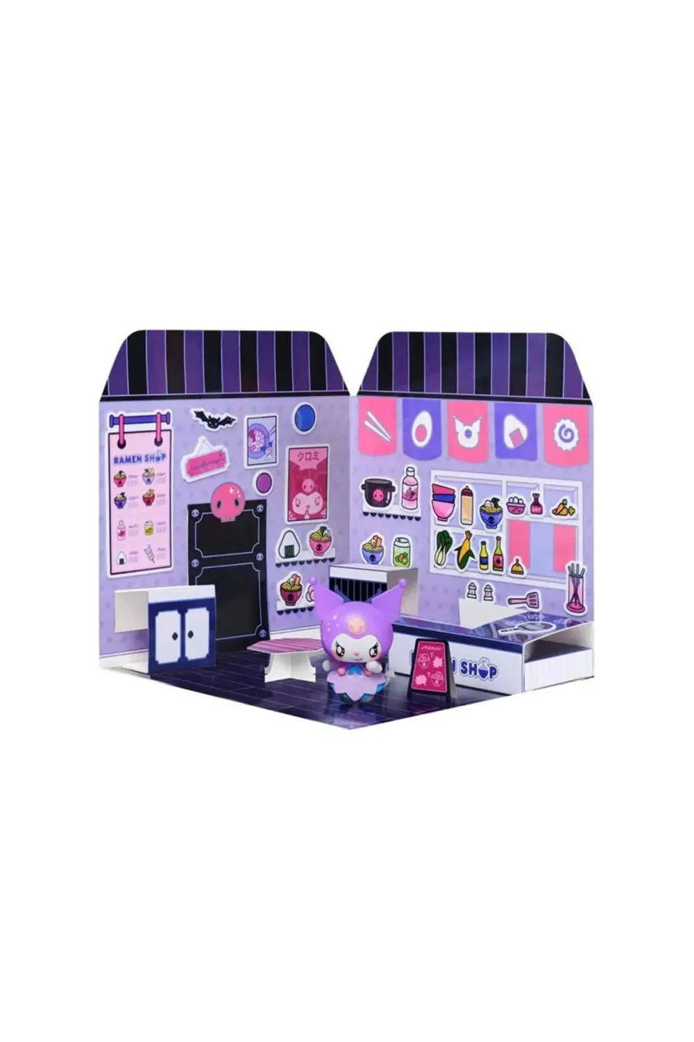 BFS 30001 OYUN SET STICKER HOUSE FOOD COURTS KUROMI CINNAMOROLI H