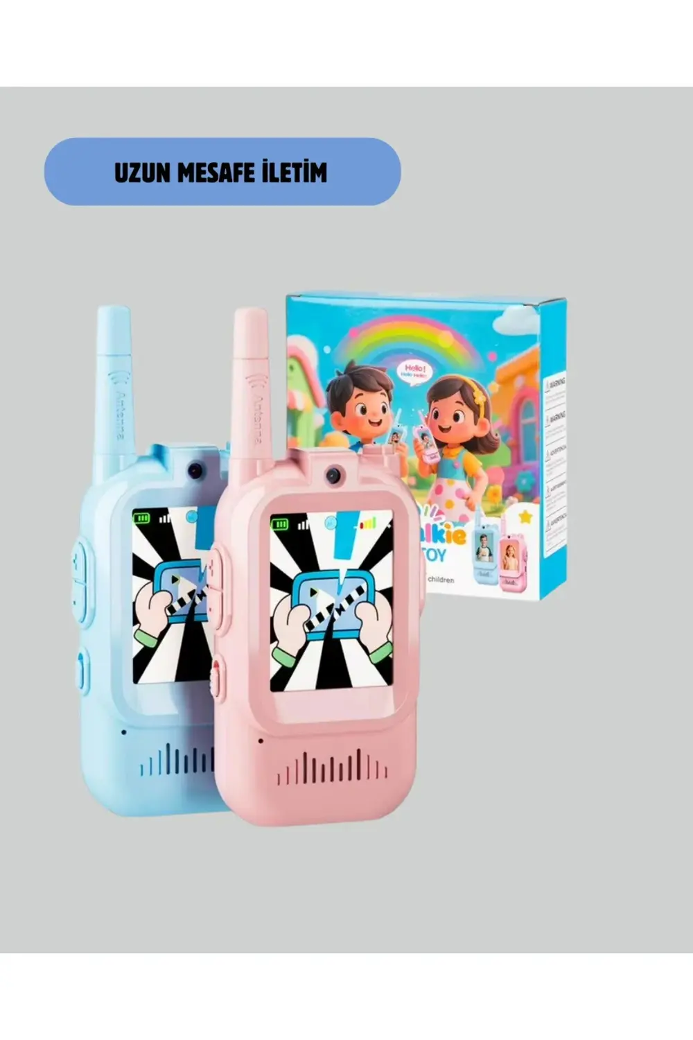 BFS 3–12 Yaş Çocuklara Uygun Görüntülü Walkie Talkie Seti