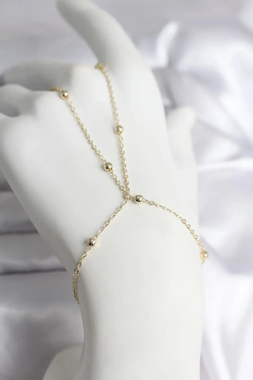 BFS 316L Çelik Gold Renk Topçuk Zincir Model Kadın Şahmeran