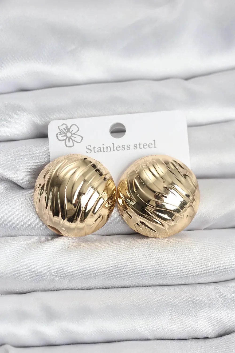 BFS 316L Çelik Gold Renk Vintage Kadın Küpe BFS 316L Çelik Gold Renk Vintage Kadın Küpe