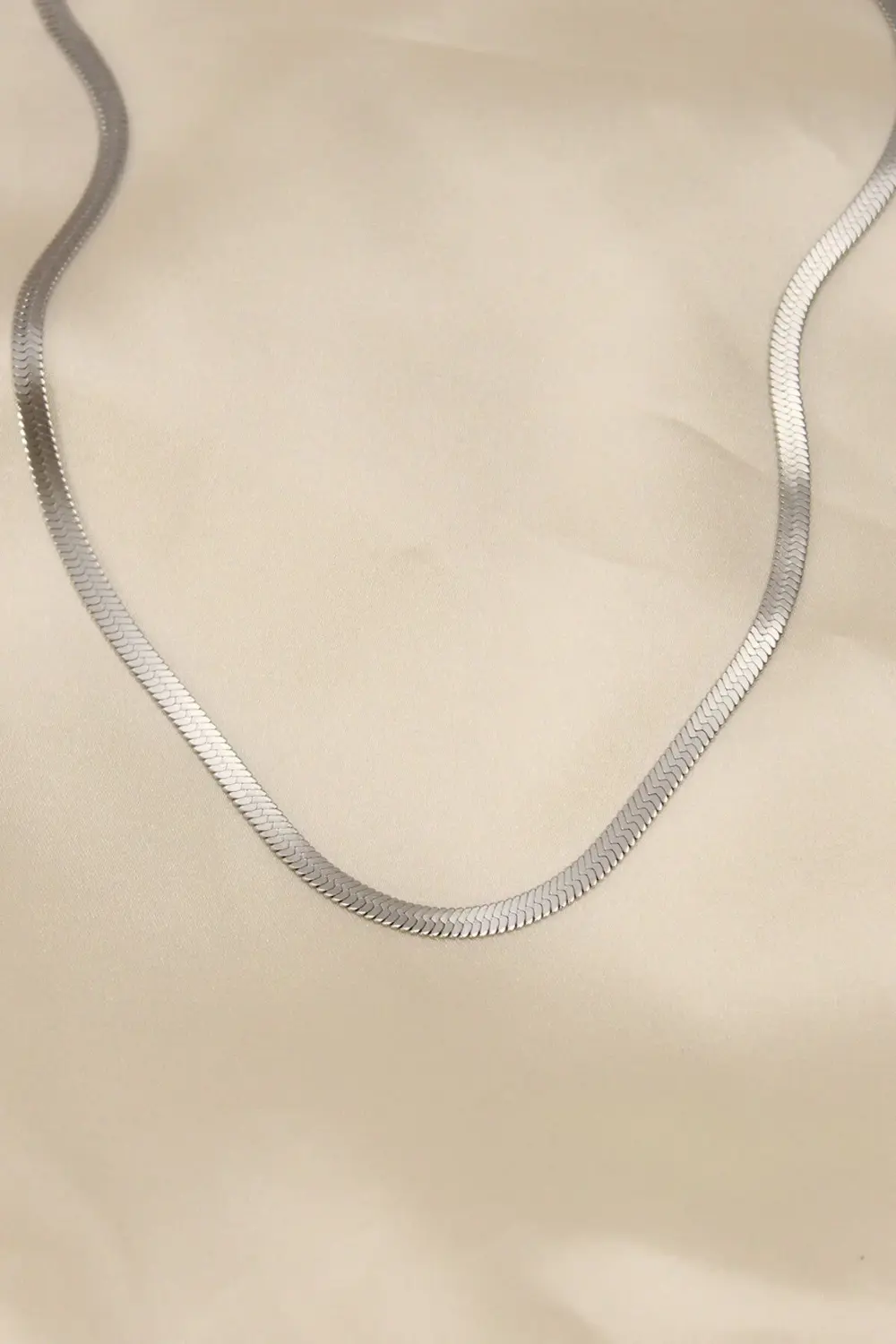 BFS 316L Çelik Silver Renk 45 cm İtalyan Zincir Model Kadın Kolye