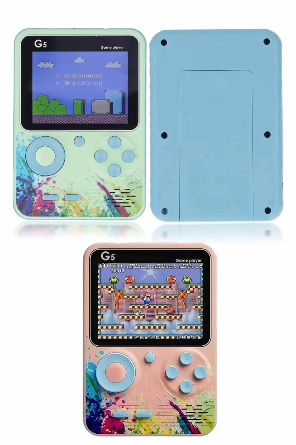 BFS 3.5 İnç Klasik Retro LCD Ekran 500 Oyunlu Oyun Konsolu Taşına