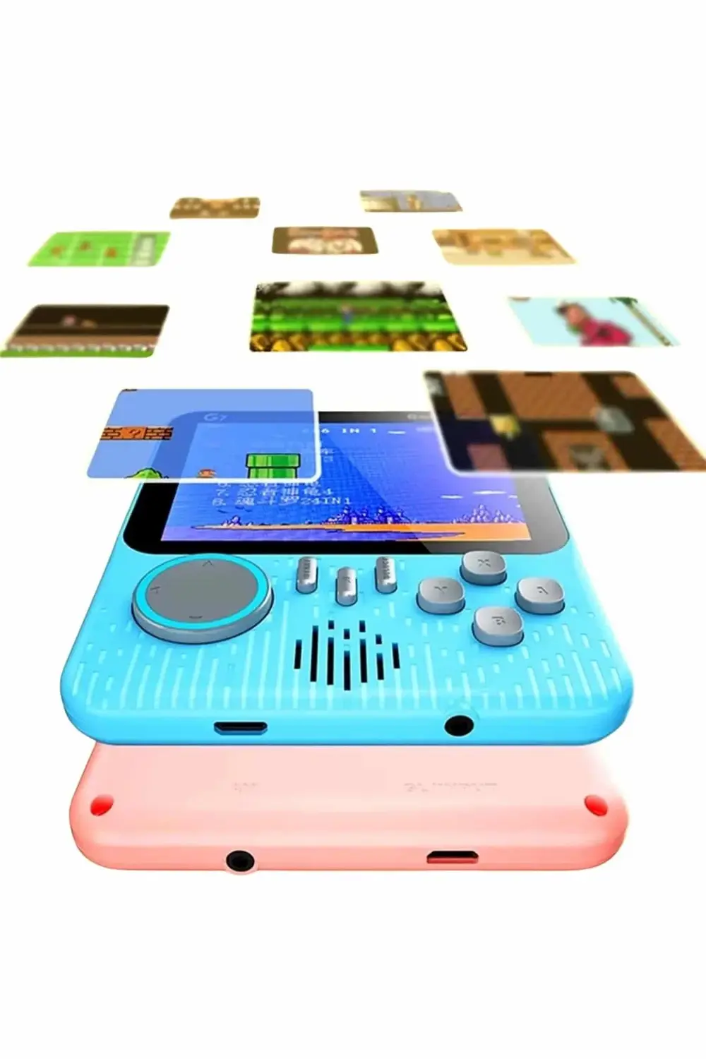 BFS 3.5 İnç Mini Atari Taşınabilir Oyun Konsolu 666 Adet Retro Oy