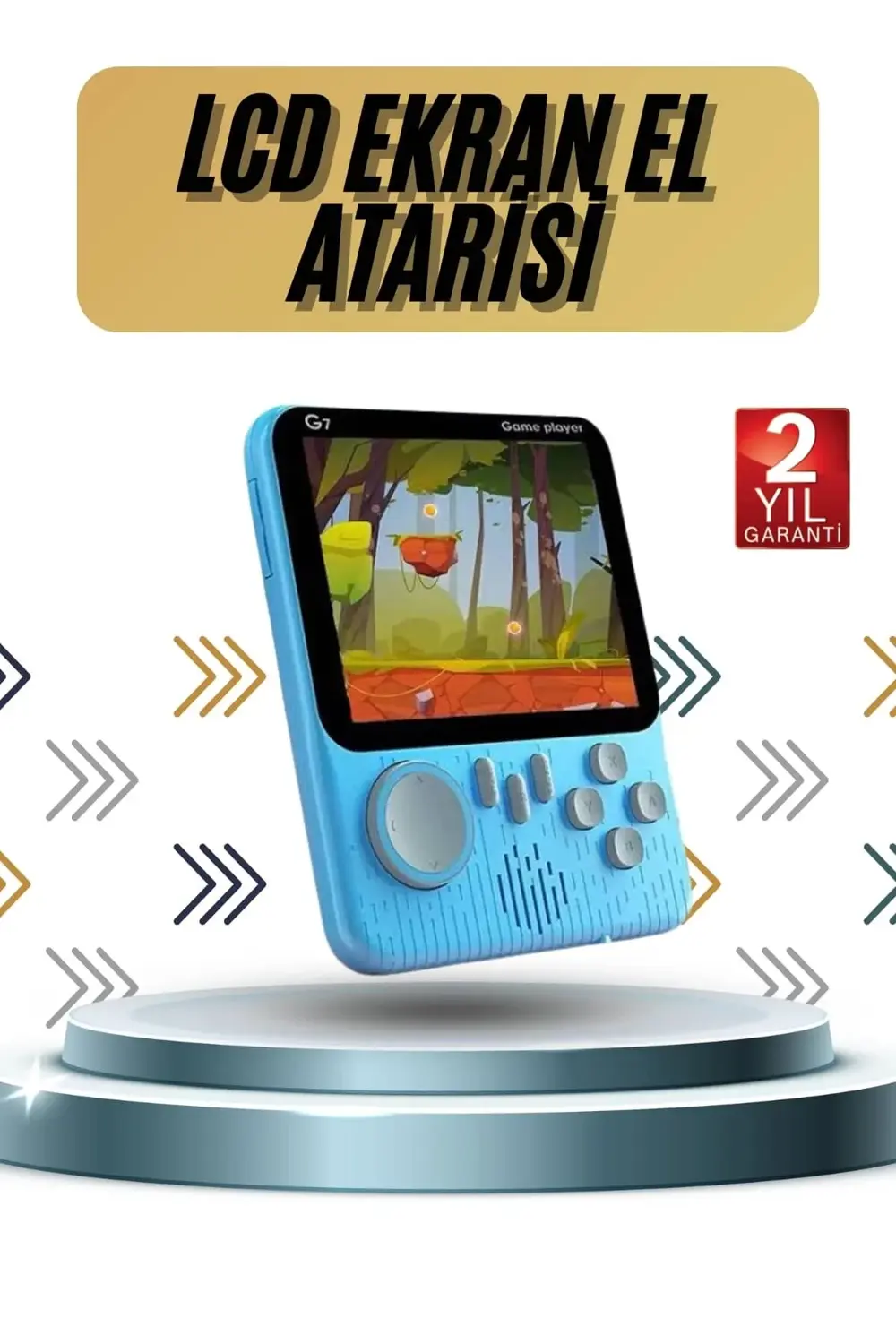 BFS 3.5 İnç Mini Atari Taşınabilir Oyun Konsolu 666 Adet Retro Oy