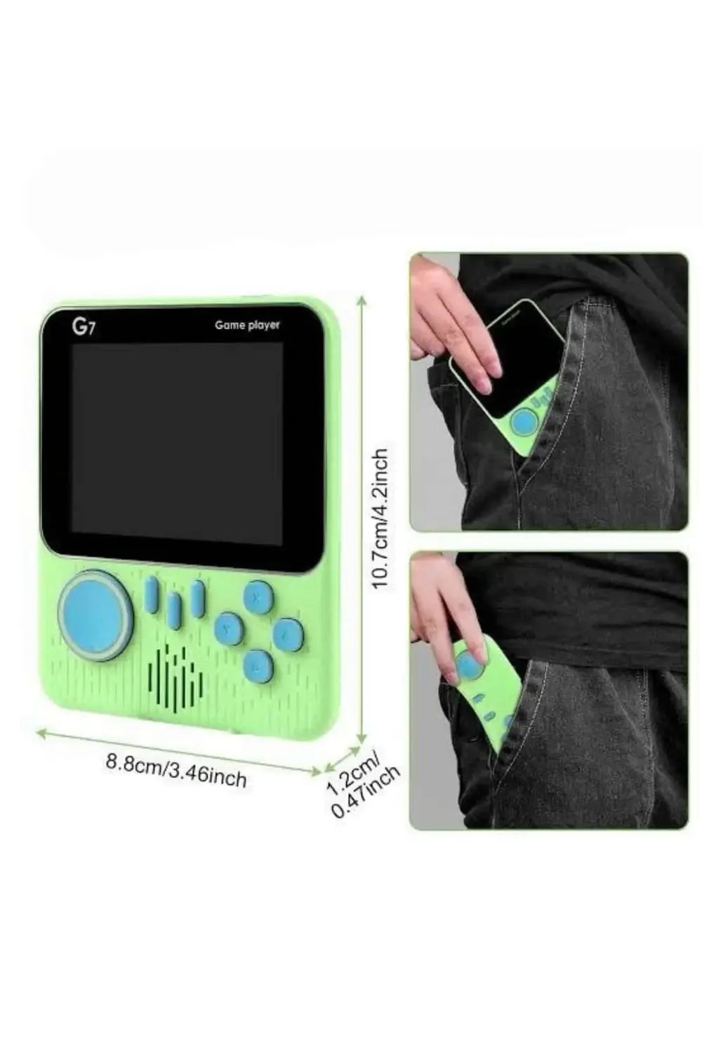 BFS 3.5 İnç Mini Atari Taşınabilir Oyun Konsolu 666 Adet Retro Oy