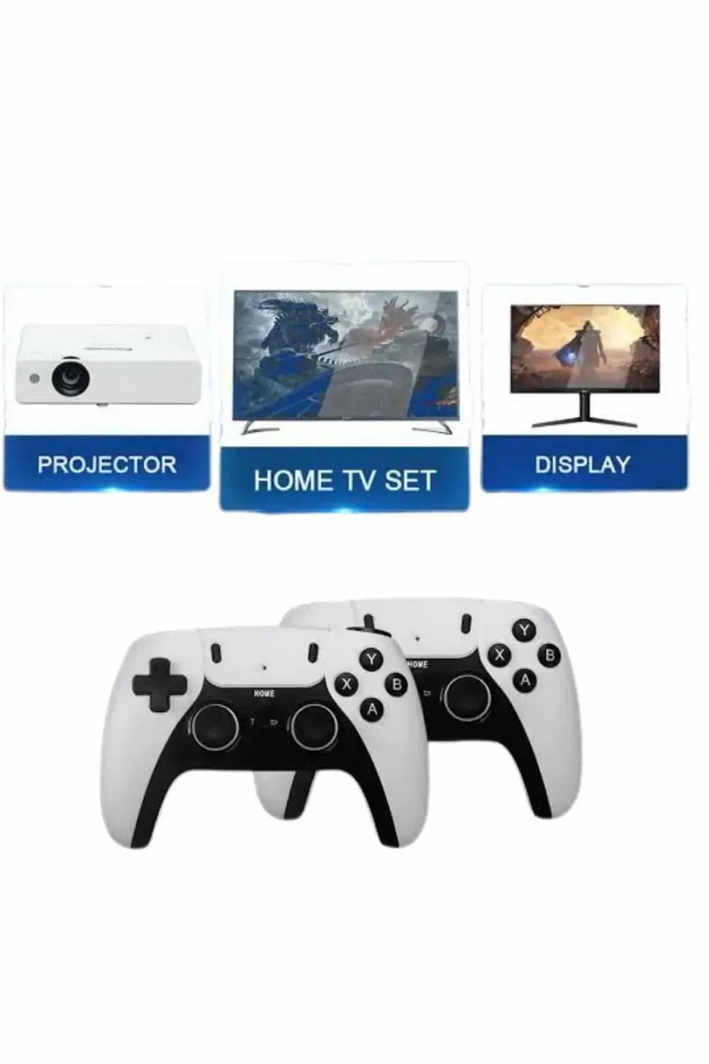 BFS 4k Kablosuz Çift Kol Retro Oyunlar 20000 Oyunlu Atari