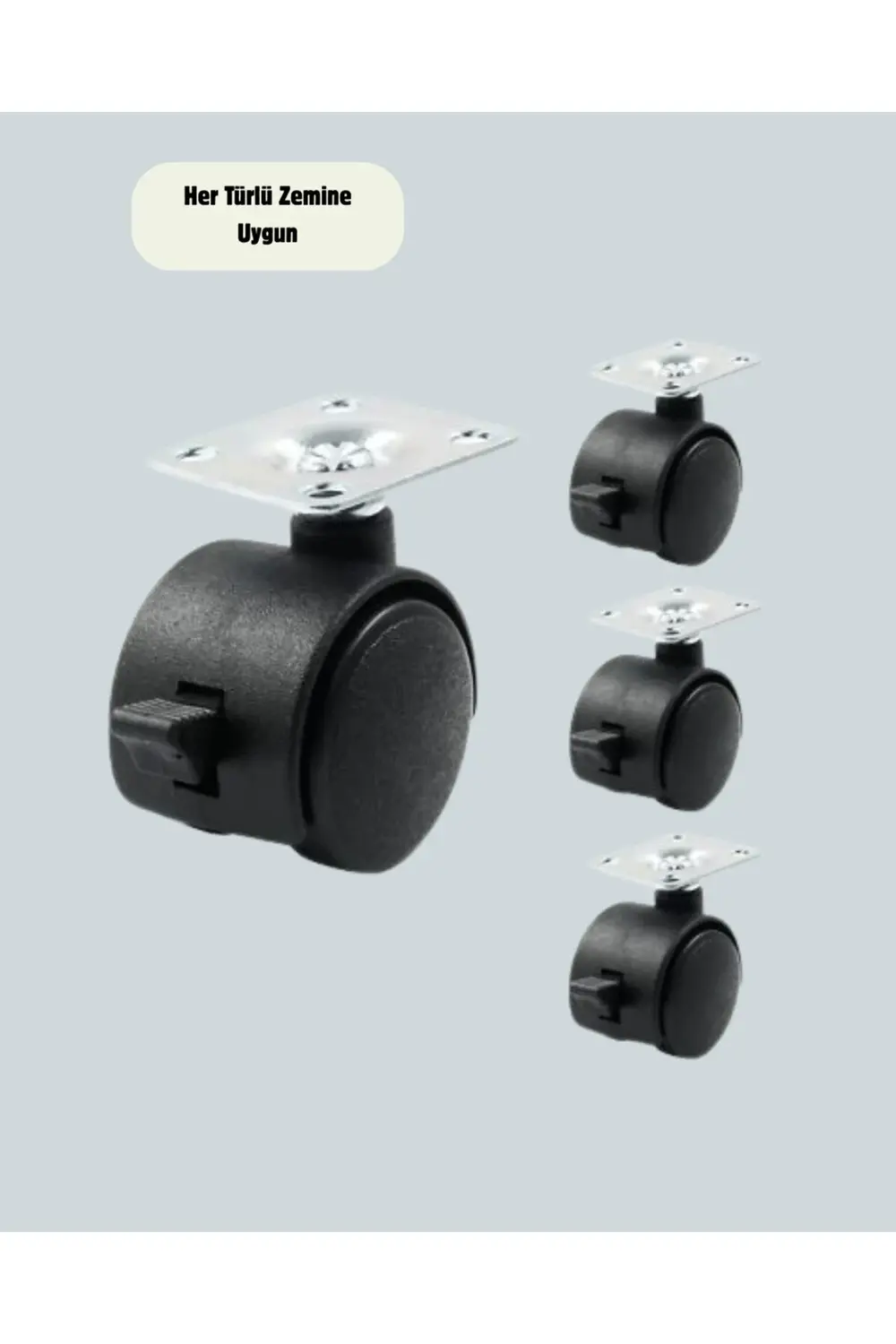 BFS 4’lü Kilitli Tekerlek Ayak 4 cm Sessiz ve Dayanıklı