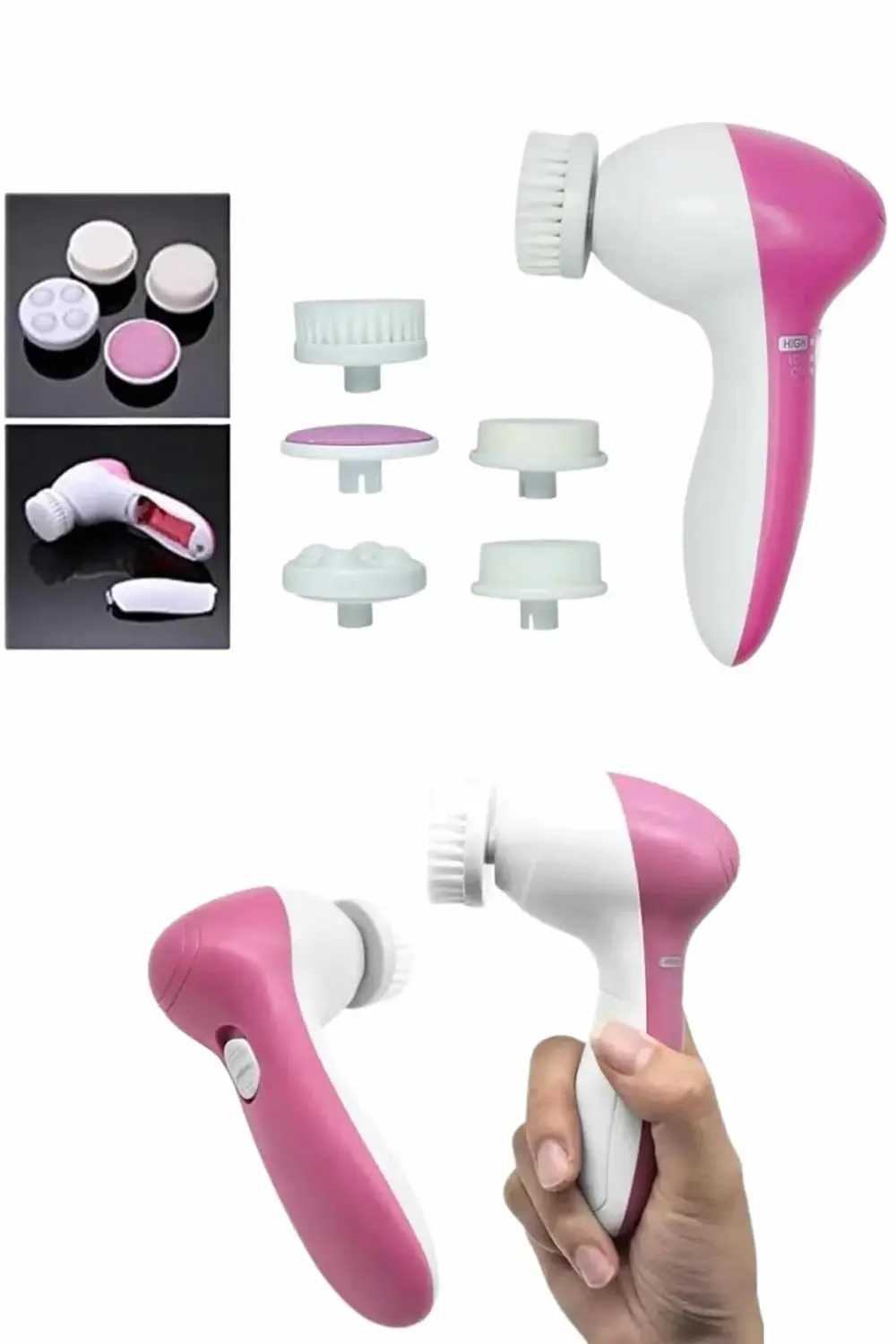 BFS 5 Başlıklı Titreşimli Cilt Temizleme Seti Canlandırıcı ve Ona