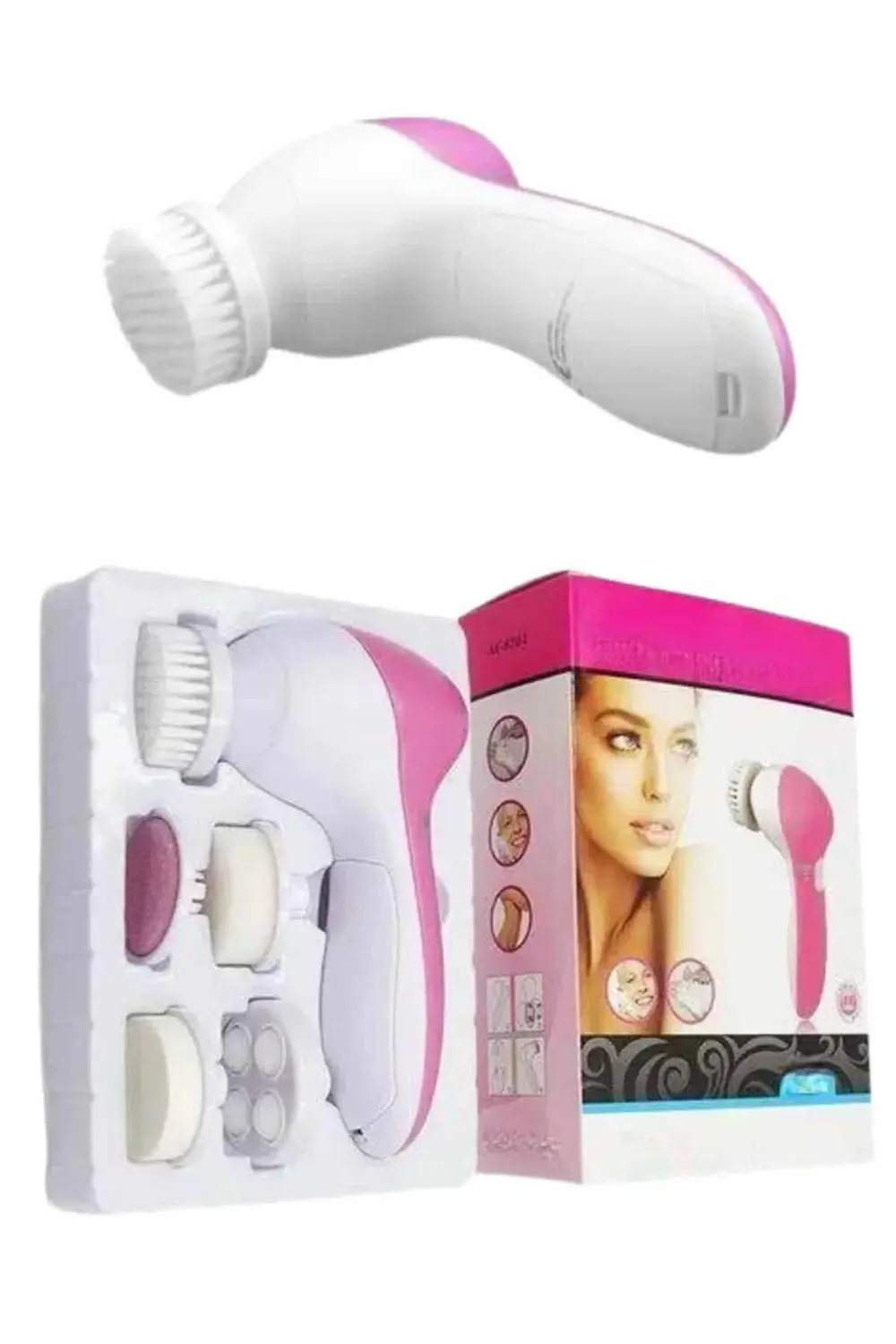 BFS 5 Başlıklı Titreşimli Cilt Temizleme Seti Canlandırıcı ve Ona