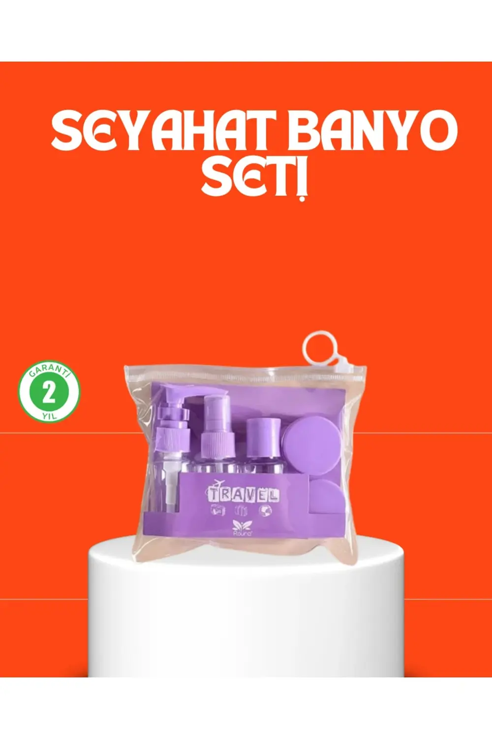 BFS 5 Parça Seyahat Kişisel Bakım Seti Şişe Sprey Krem Kutulu