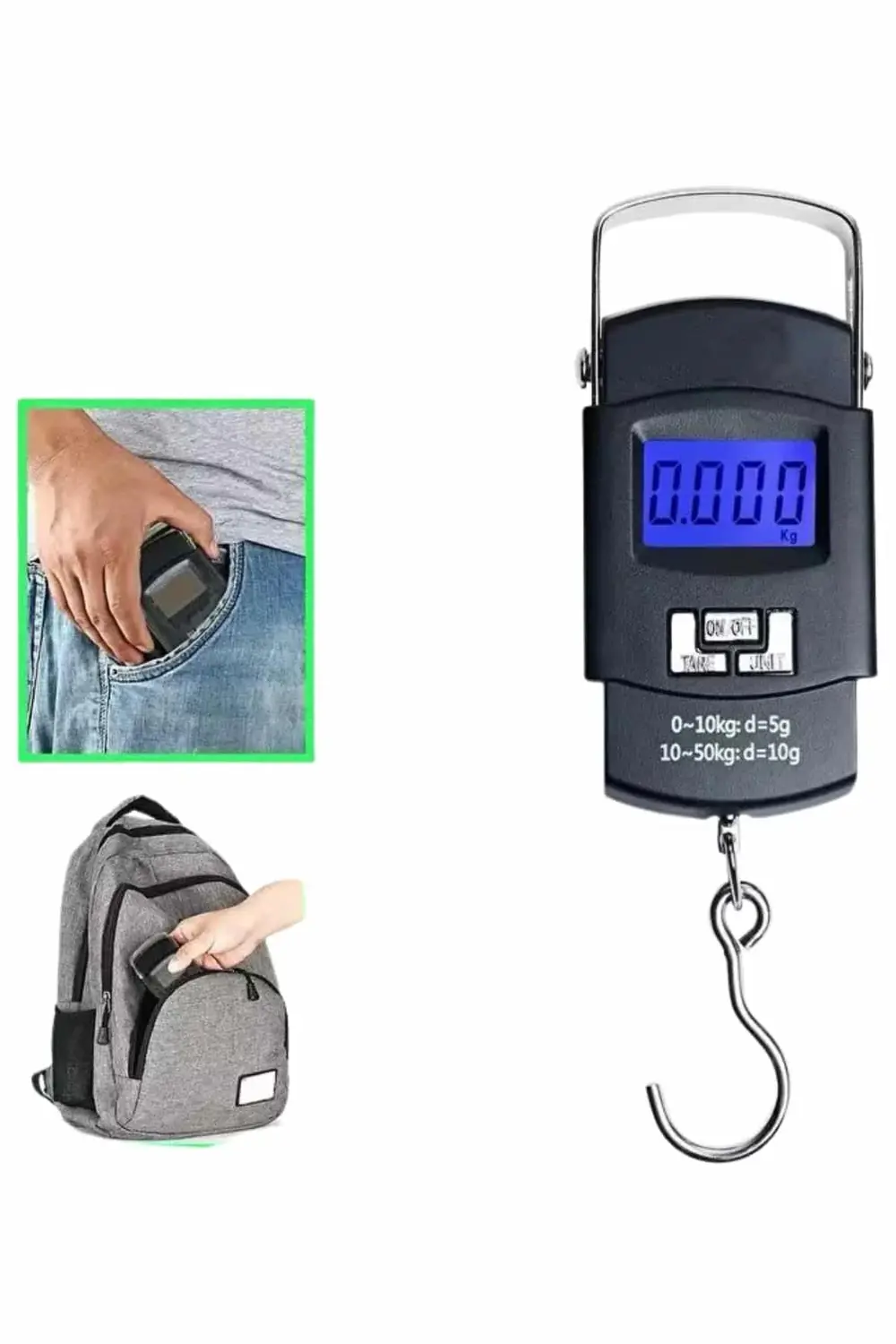 BFS 50 Kg Dijital El Terazisi Cep Tartısı El Kantarı Terazi