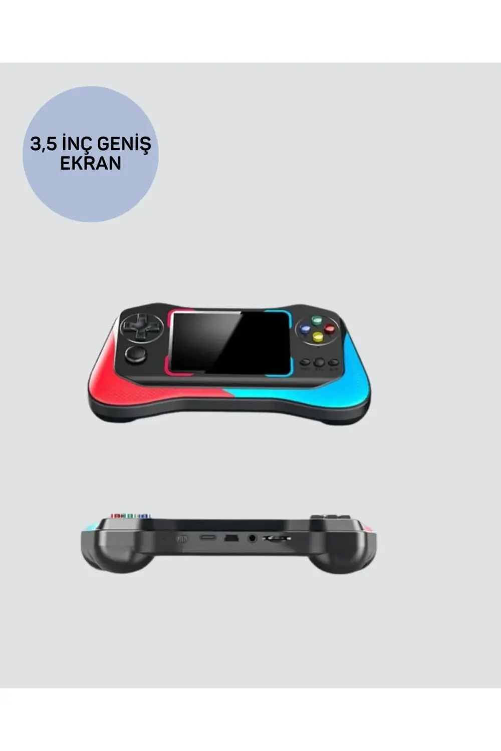 BFS 500 Oyunlu 3,5” Elde Taşınabilir Mini Oyun Konsolu – Şarjlı,