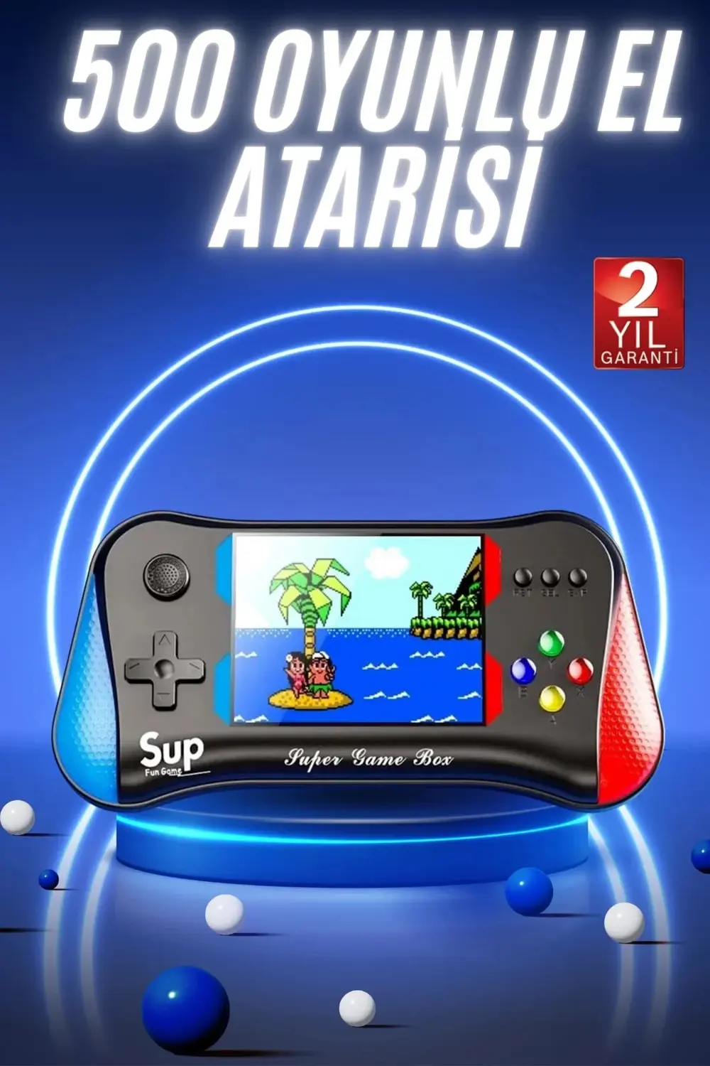 BFS 500 Oyunlu Retro Sup Konsolu Taşınabilir Mini Gamepad 3,5 İnç