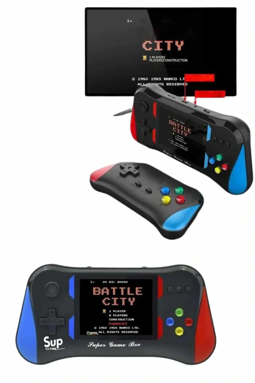 BFS 500 Oyunlu Retro Sup Konsolu Taşınabilir Mini Gamepad 3,5 İnç