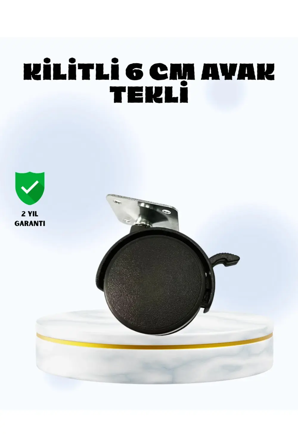 BFS 6 cm Kilitli Tekerlek Ayak Tek Adet