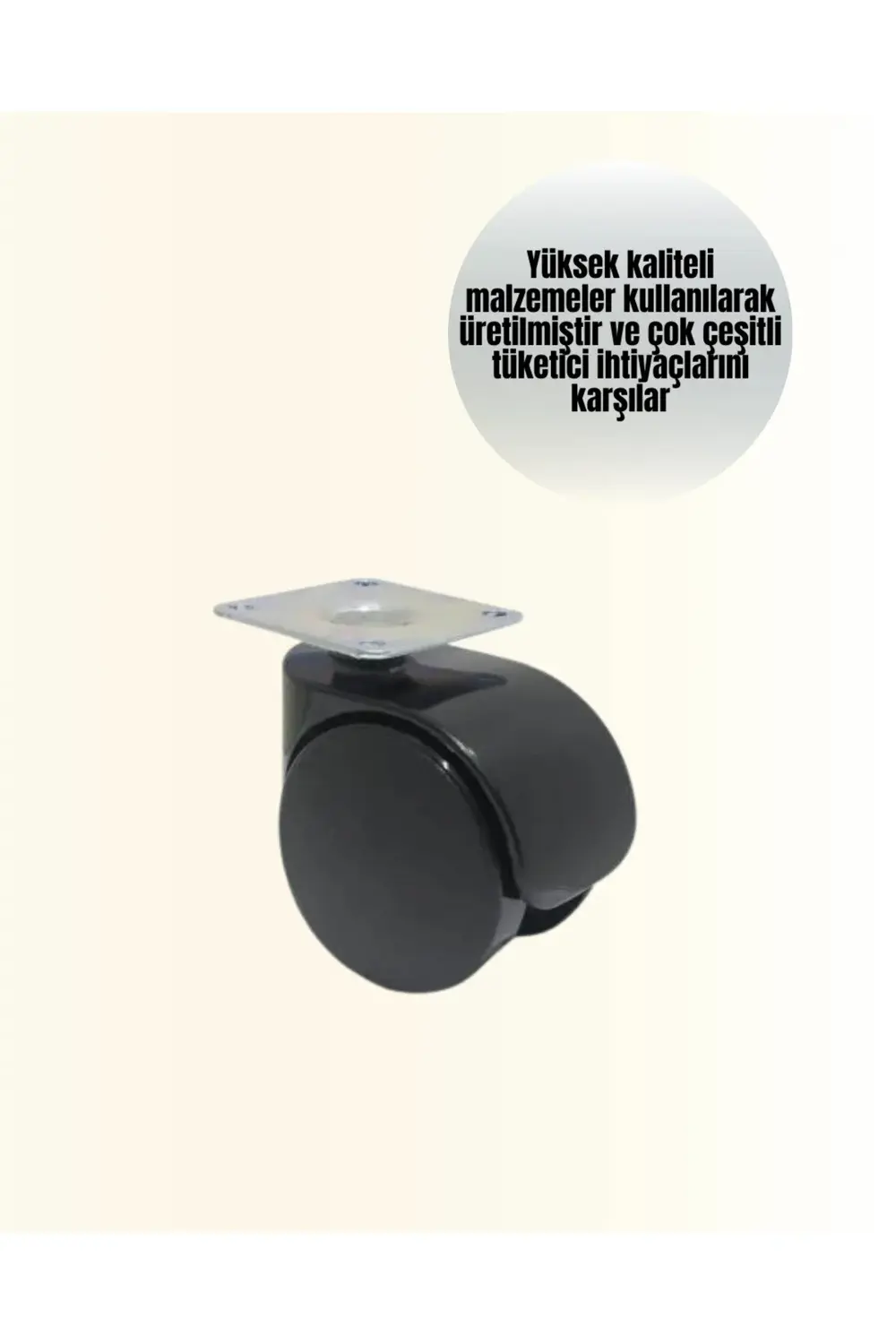 BFS 6 cm Kilitsiz Masa Ayağı Tekerleği 4’lü Set Çok Amaçlı