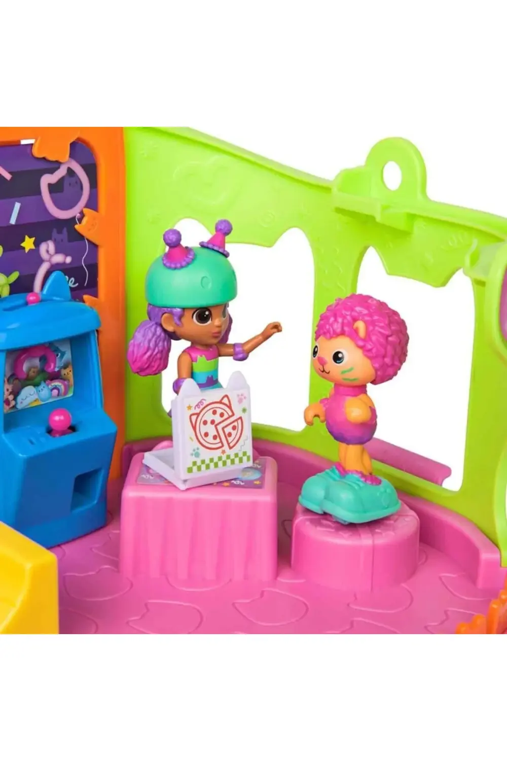 BFS 69755 FİGÜR OYUN SET GABBY S DOLLHOUSE ÇATI KATI PATEN PARTİS