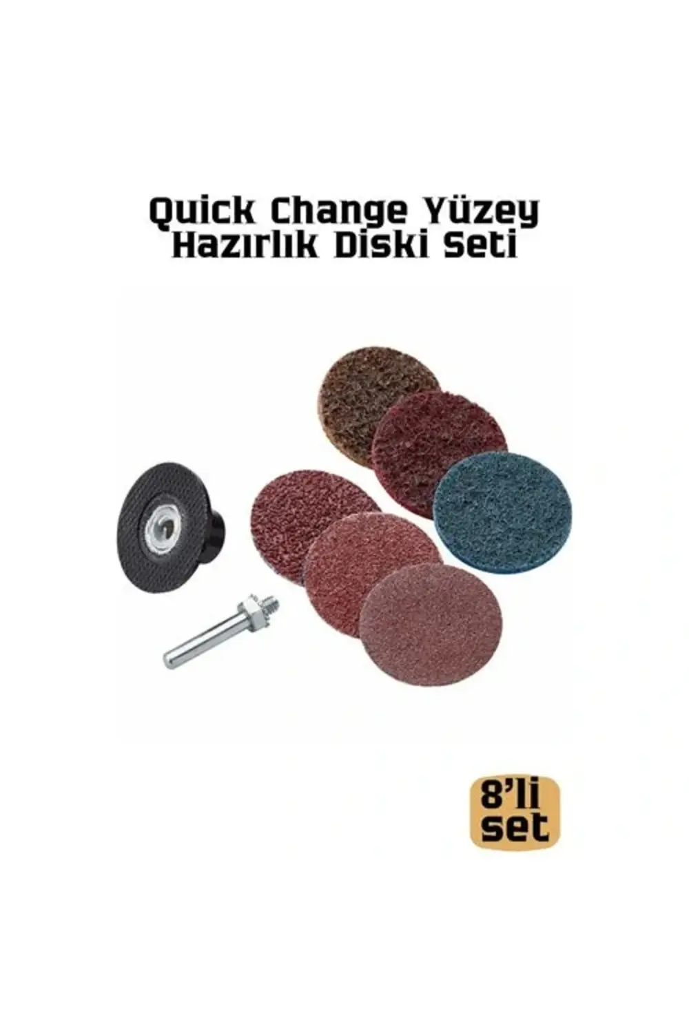 BFS 8'li Quick Change Yüzey Hazırlık Diski Seti 50mm, Cırtlı Zımp BFS 8'li Quick Change Yüzey Hazırlık Diski Seti 50mm, Cırtlı Zımp