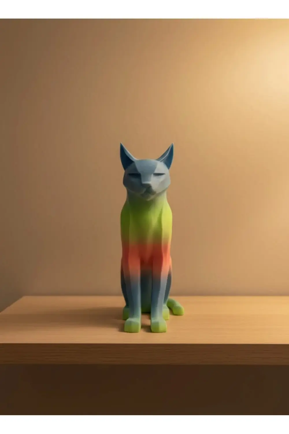 BFS Açık Rainbow Kedi Biblo Modern Salon ve Raf Dekoru