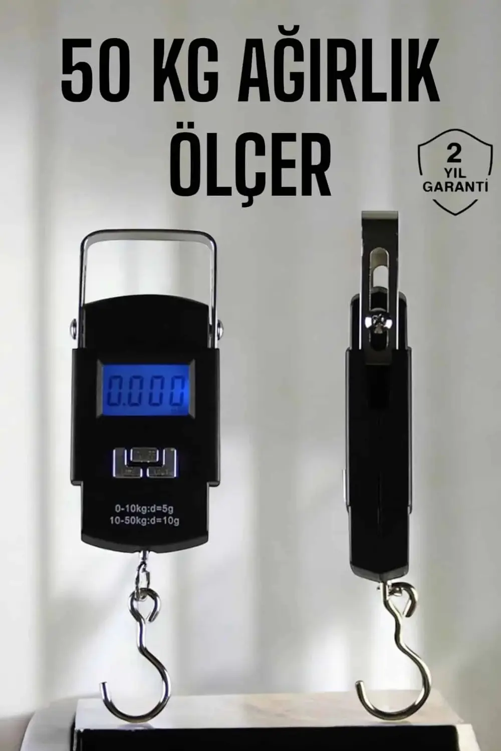 BFS Ağırlık Ölçer 50 Kg El Terazisi El Kantarı Pilli Led Ekran