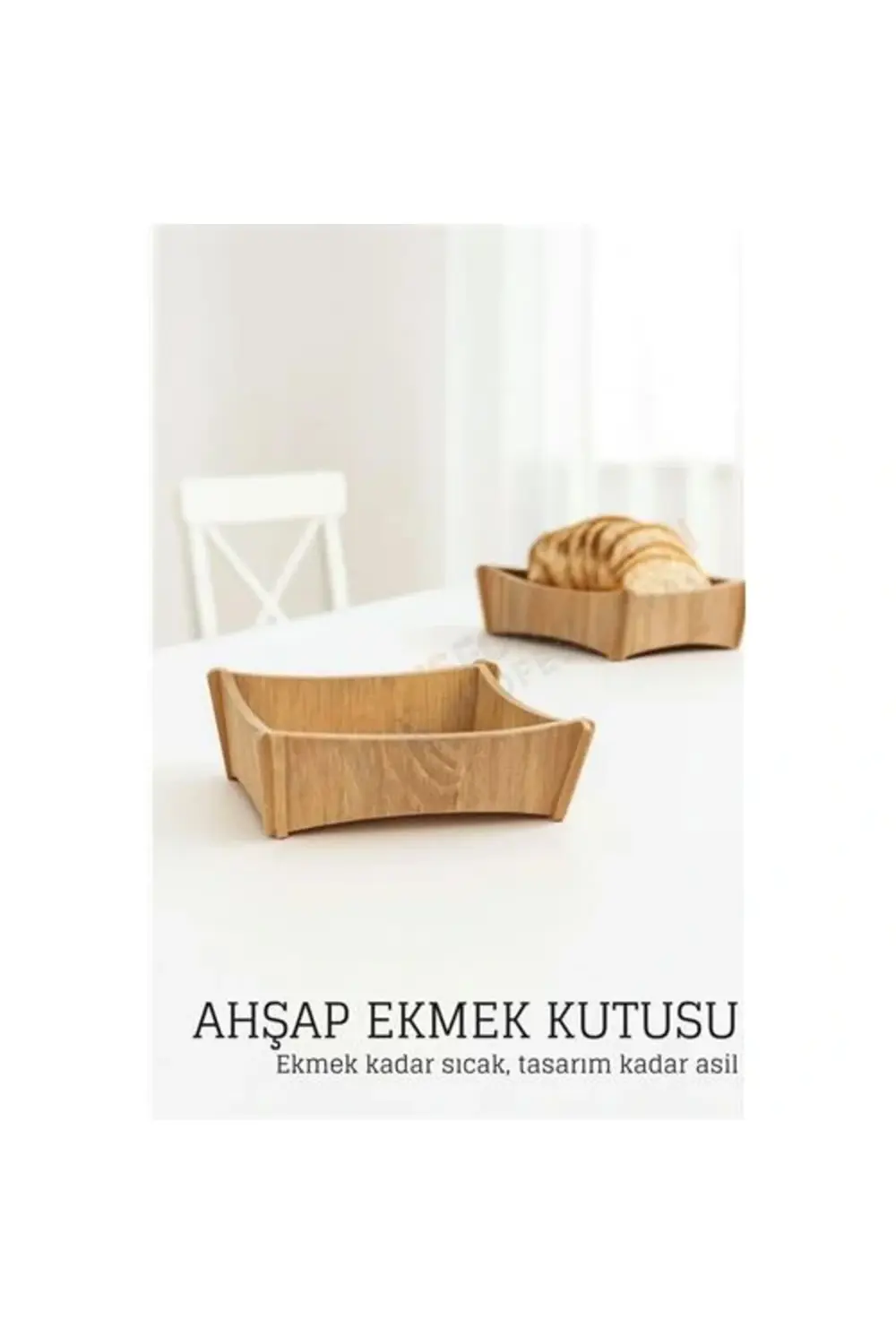 BFS Ahşap Ekmek Kutusu - Doğal, Şık ve Fonksiyonel