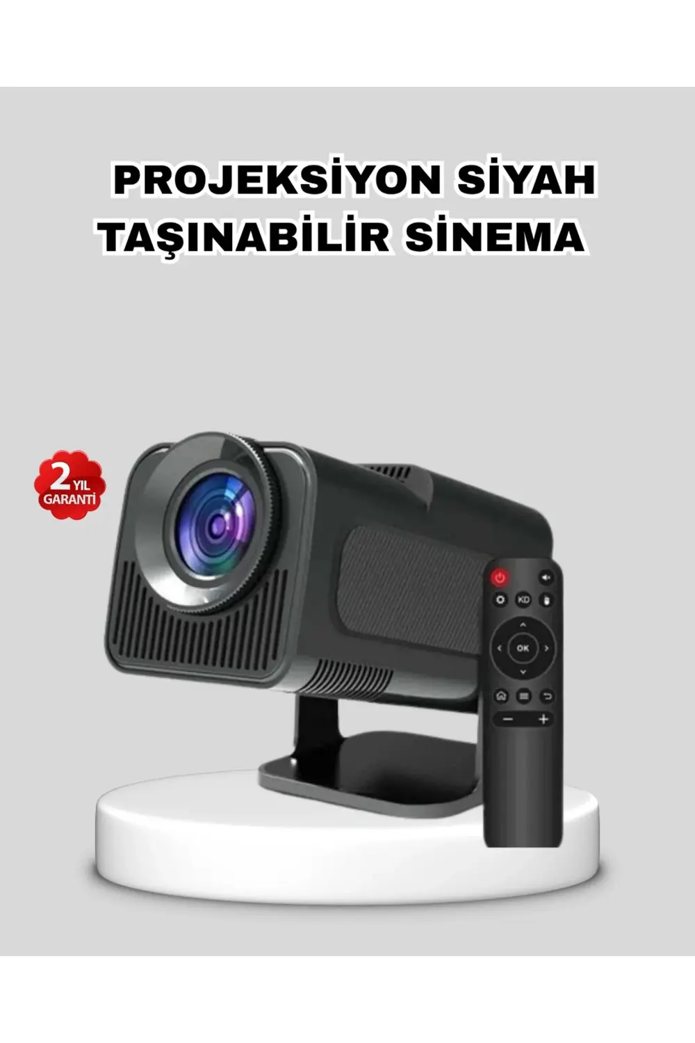 BFS Akıllı Projeksiyon Cihazı HDMI USB Bağlantılı Taşınabilir Ene