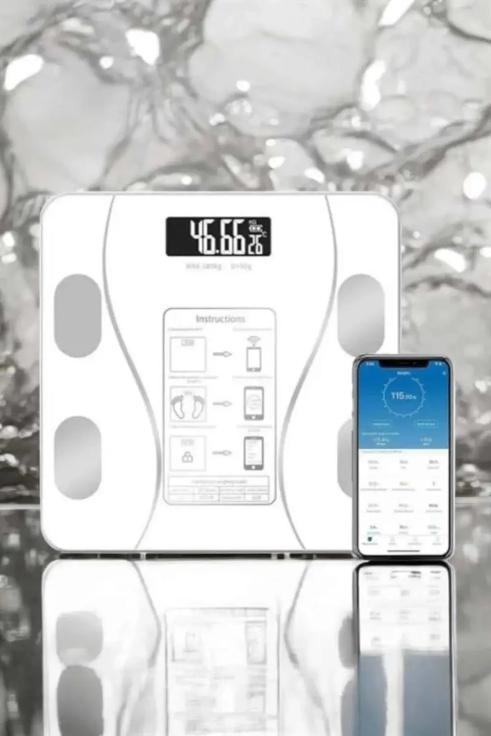 BFS Akıllı Tartı Bluetooth Bağlantılı Yağ Ölçebilen Tartı Yeni Ne