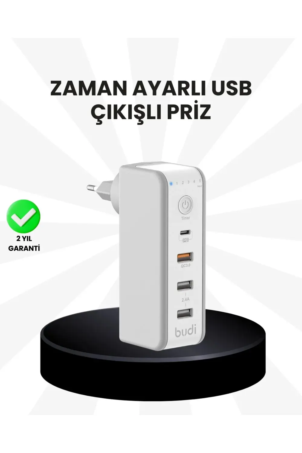BFS Akıllı Zaman Ayarlı Şarj Cihazı Güvenli ve Enerji Tasarruflu