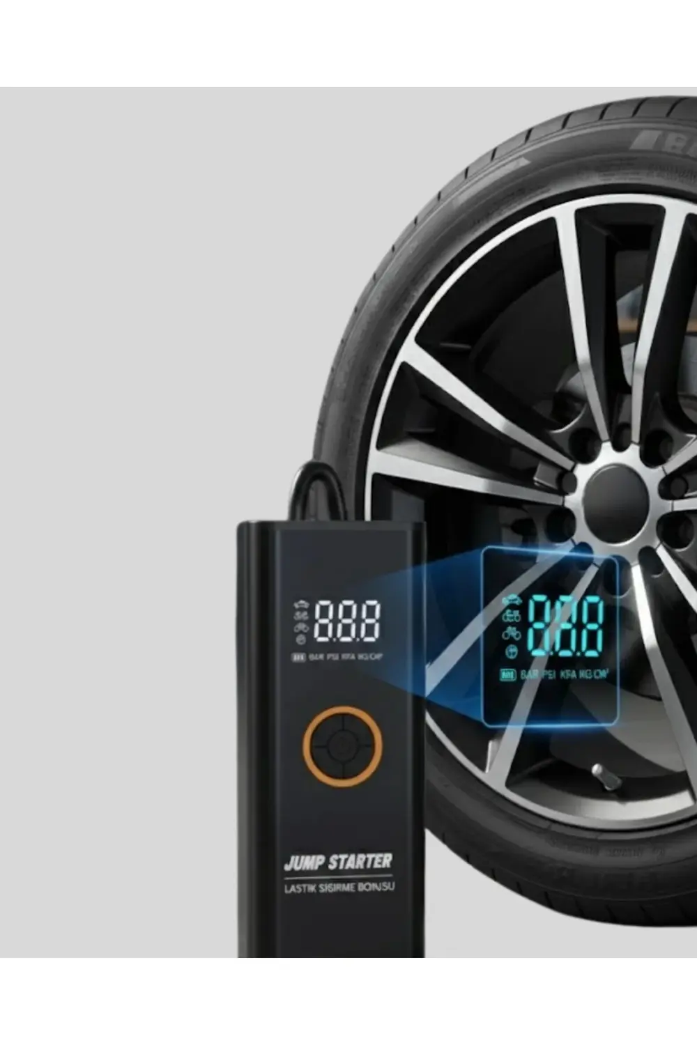 BFS Akü Takviye Cihazı Jump Starter ve Dijital Hava Kompresörü