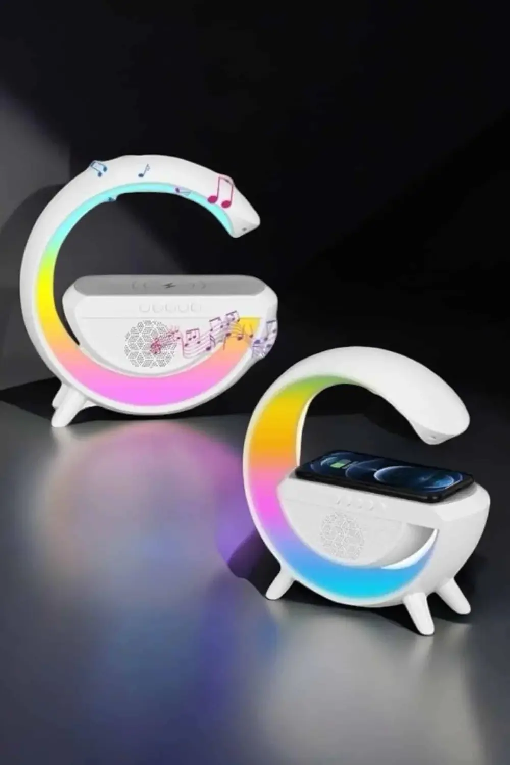 BFS Android Uyumlu Akıllı Bluetooth Hoparlör Kablosuz Şarj Cihazı