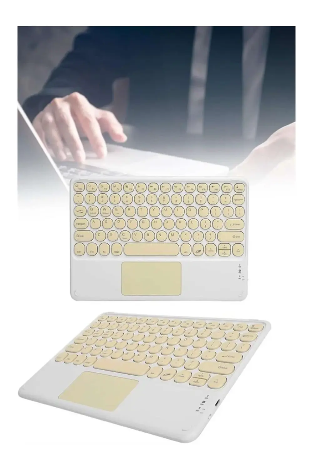 BFS Android ve İOS Uyumlu Bluetooth Klavye Touchpad Slim Kablosuz