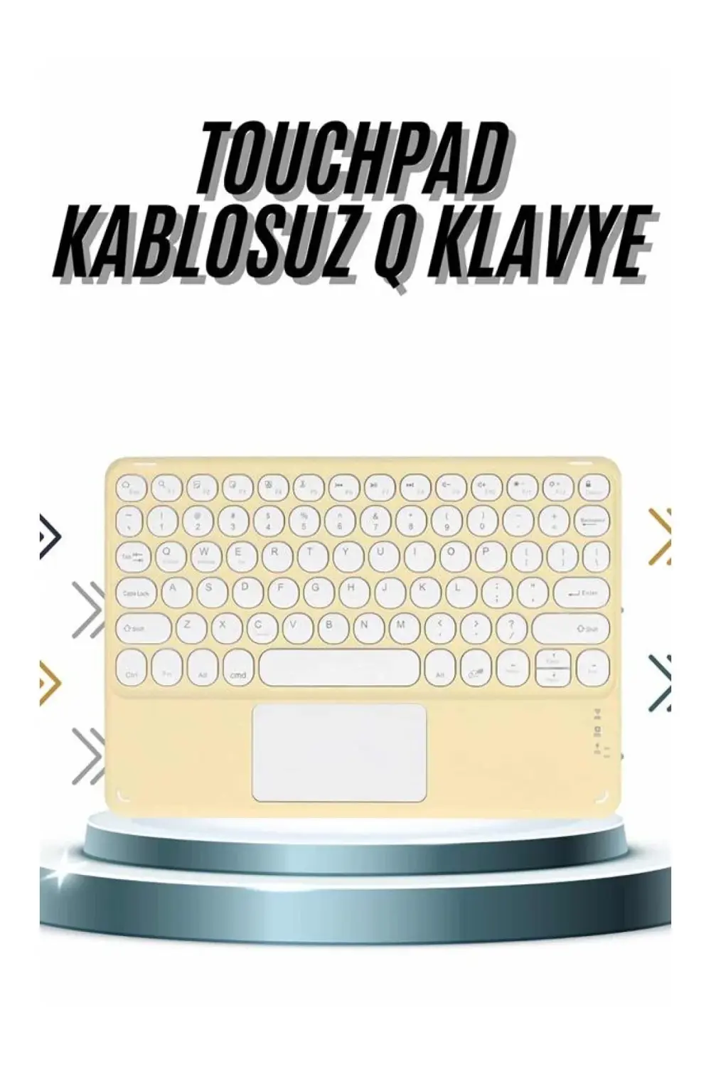 BFS Android ve İOS Uyumlu Bluetooth Klavye Touchpad Slim Kablosuz