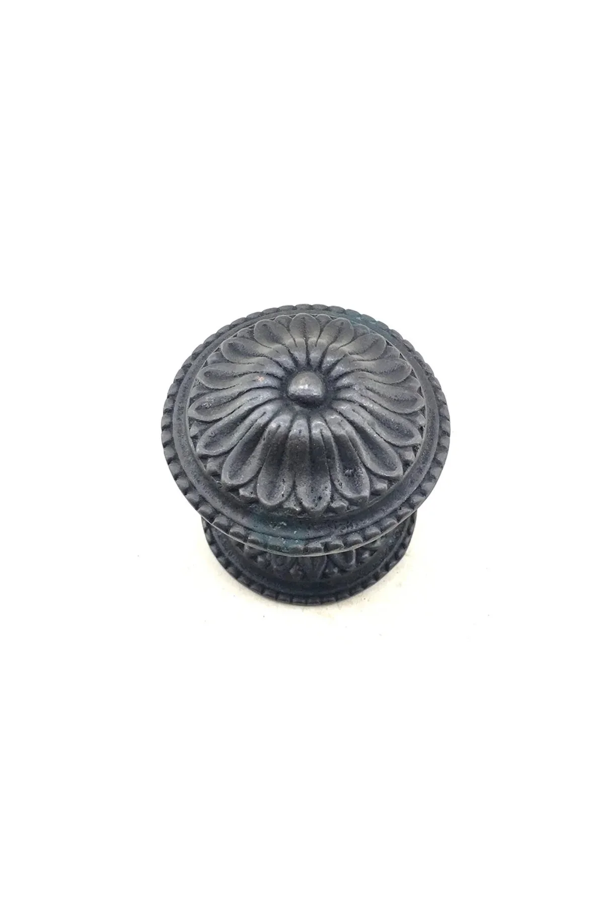 BFS Antika Tarz Dekoratif Pirinç Papatya Kapı Babası - 73mm, Oksi