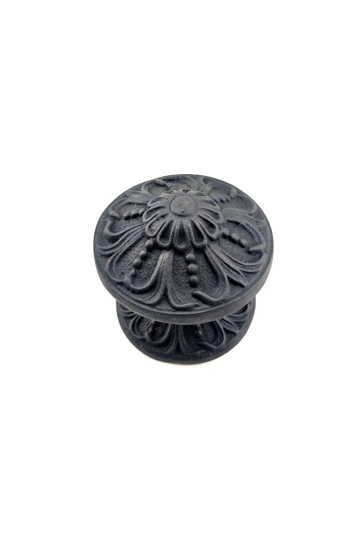 BFS Antika Tarz Dekoratif Pirinç Çiçekli Kapı Tokmağı - 80 Mm Çap