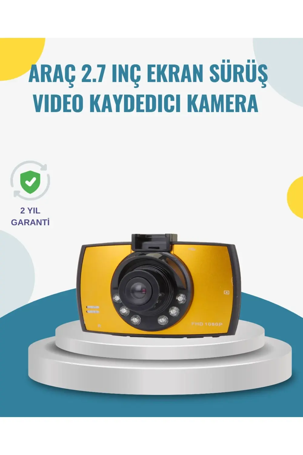BFS Araç İçi HD DVR Kamera G Sensor ve Hareket Algılama Özellikli