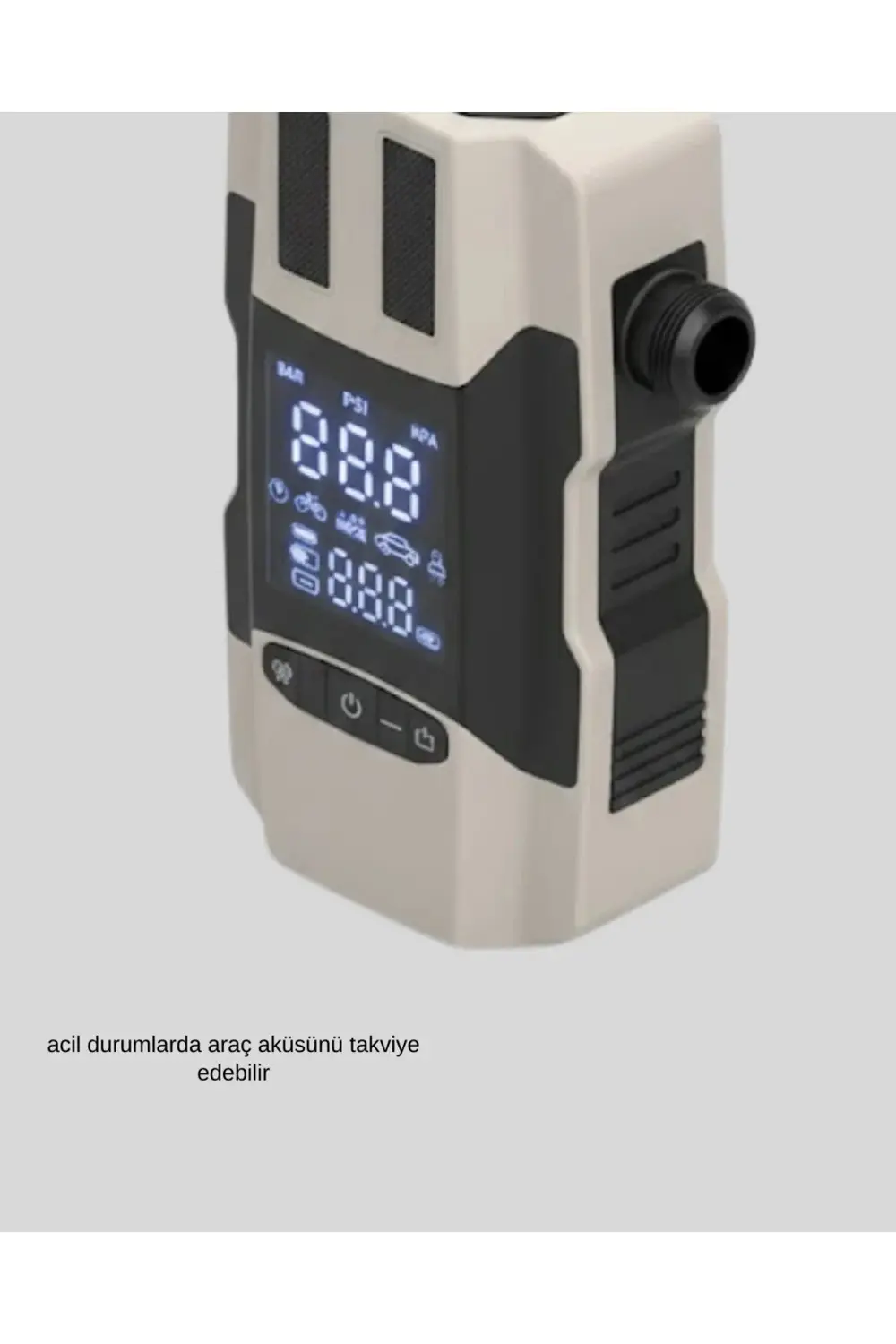 BFS Araç Lastik Şişirme Pompası ve Akü Takviye Powerbank Bir Arad