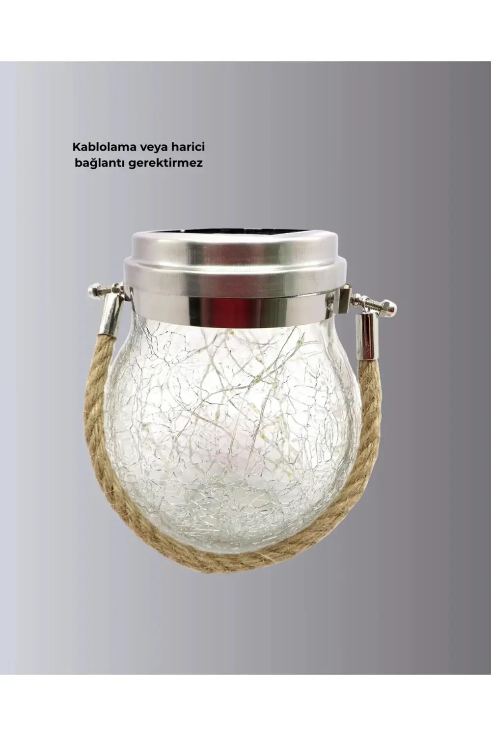 BFS Bahçe ve Teras İçin Solar Cam Sarkıt LED Aydınlatma