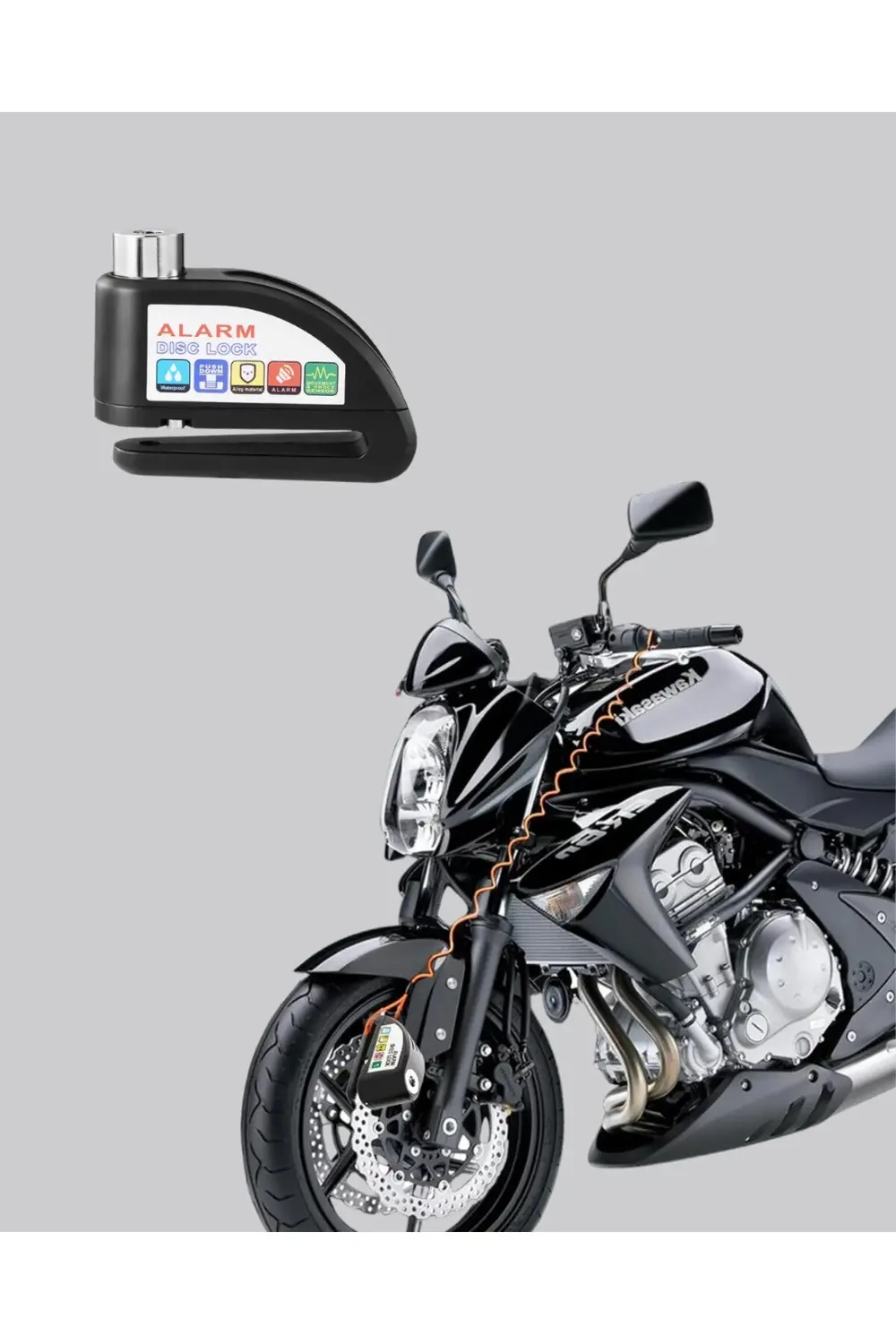 BFS Bluetooth 5.4 İntercom ve Alarmlı Disk Kilidi Seti Güçlü Ses