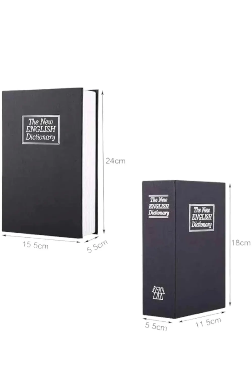 BFS Büyük Boy Anahtarlı Kitap Görünümlü Gizli Kasa Çelik Kasa Alt