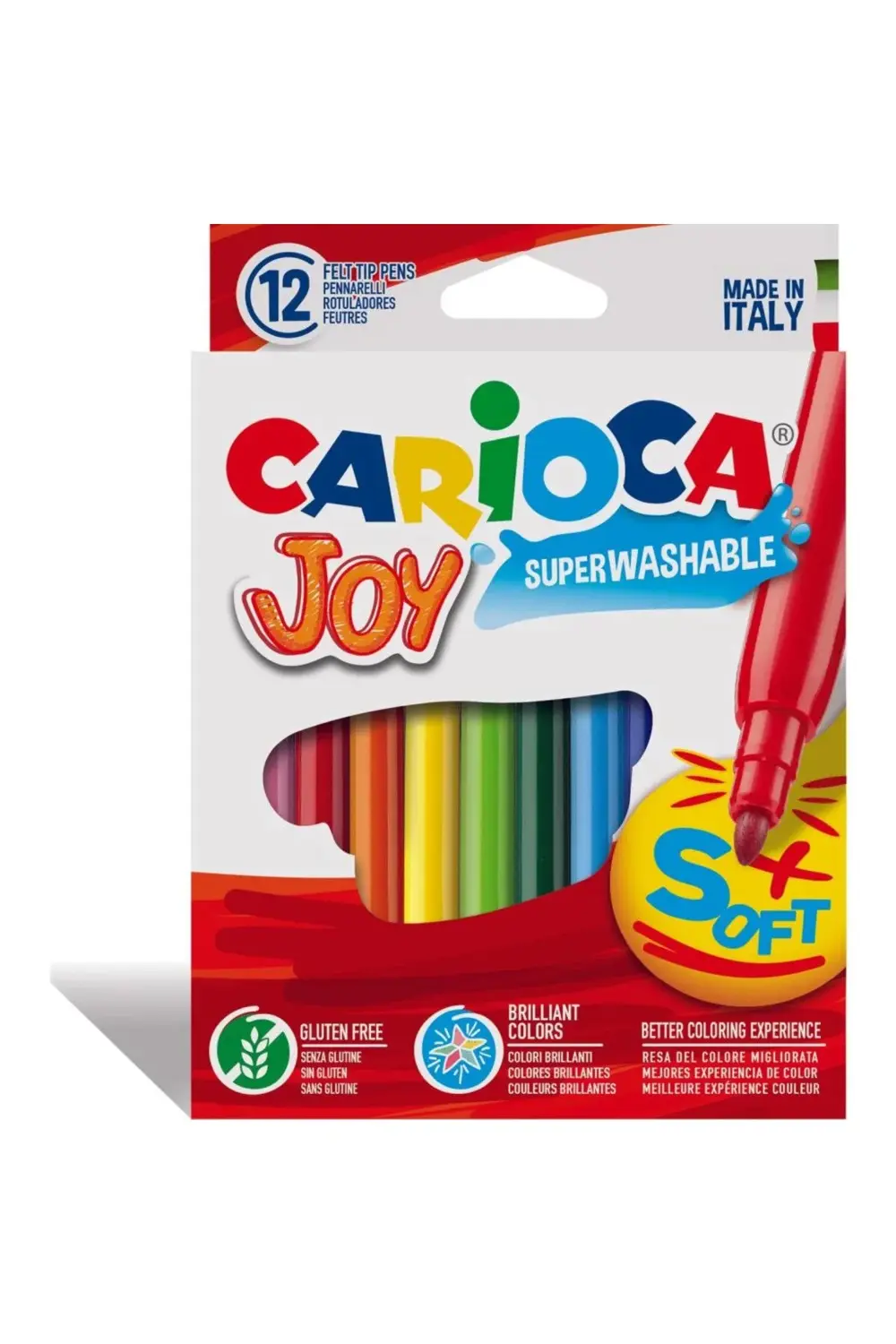 Bfs Carioca Joy Süper Yıkanabilir Keçeli Boya Kalemi 12'Li
