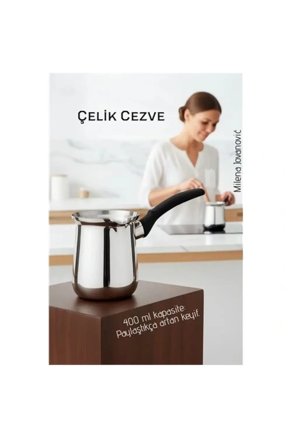 BFS Çelik Cezve 400 ml - Süt ve Kahve Cezvesi