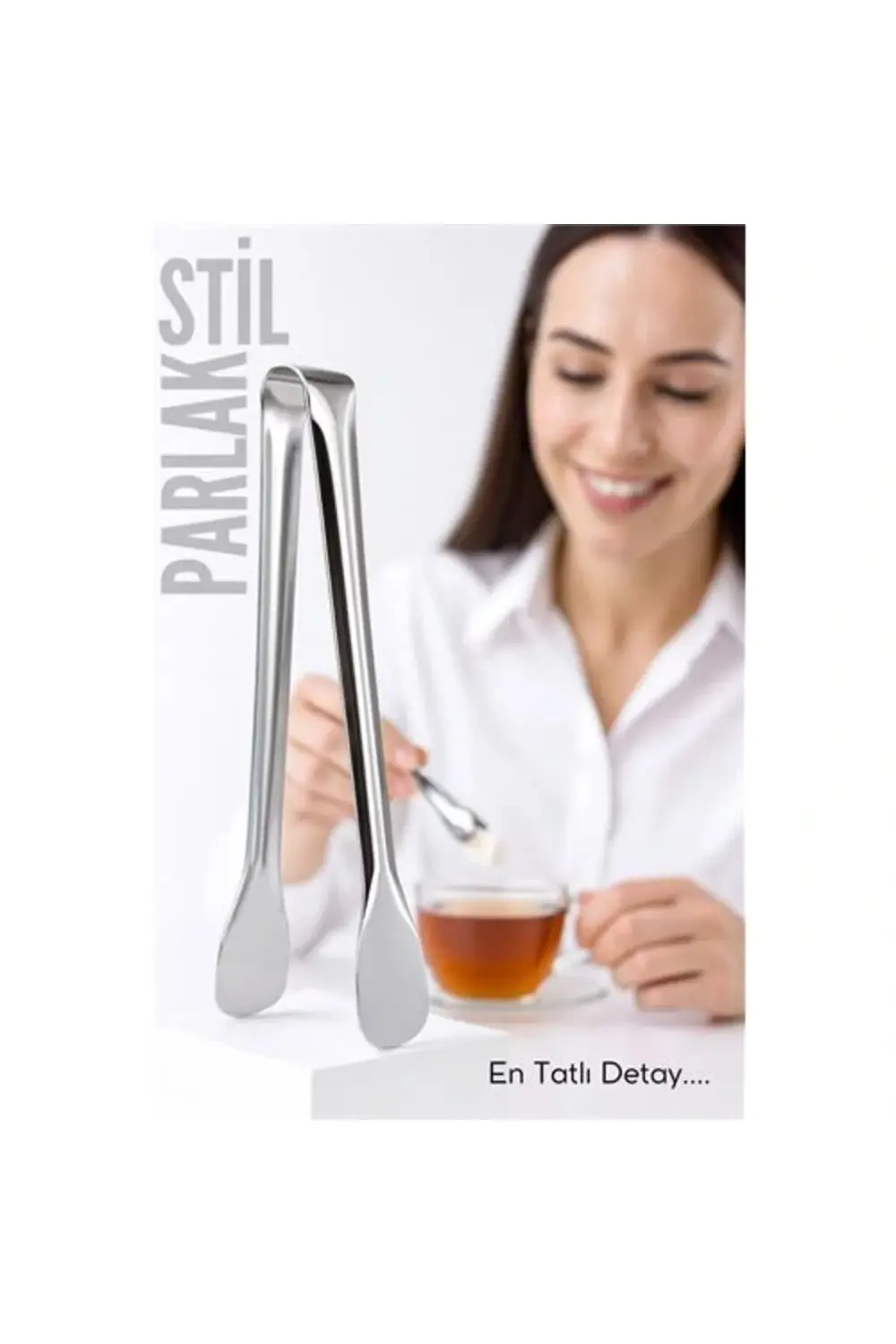 BFS Çelik Şeker Maşası 13 CM | Buz, Limon ve Küp Şeker Servis Maş