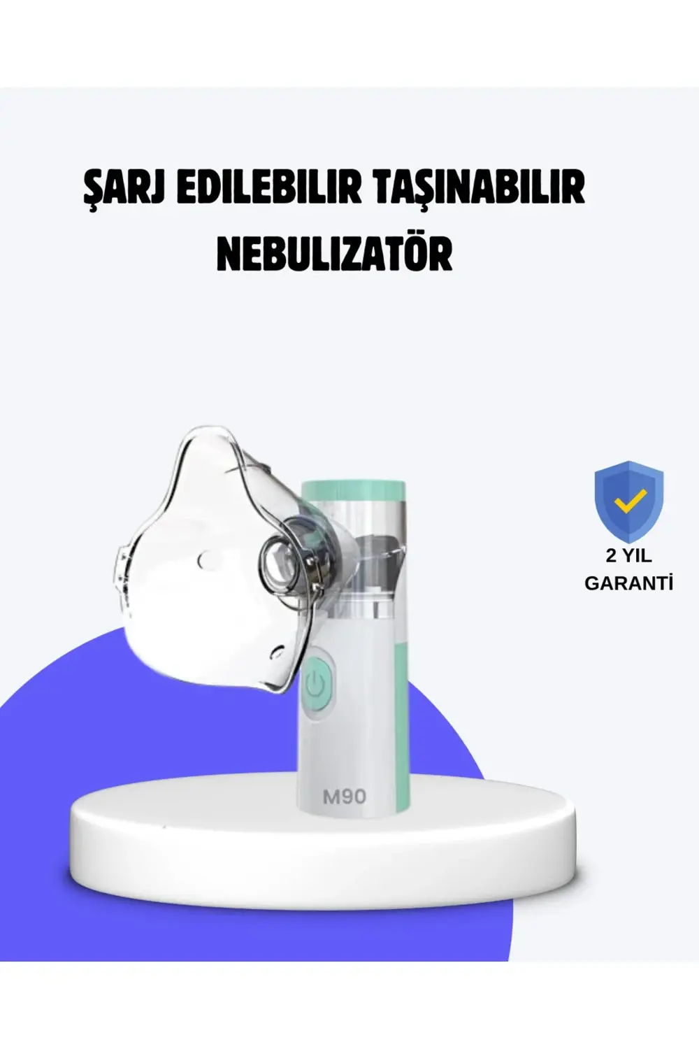 BFS Cep Tipi Şarjlı Nebulizatör Ultrasonik Buhar Makinesi