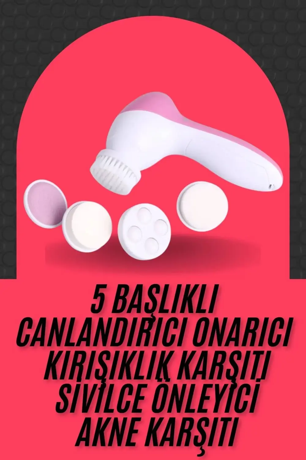 BFS Cilt Temizleme ve Masaj Aleti 5 Başlıklı Akne ve Önleyici