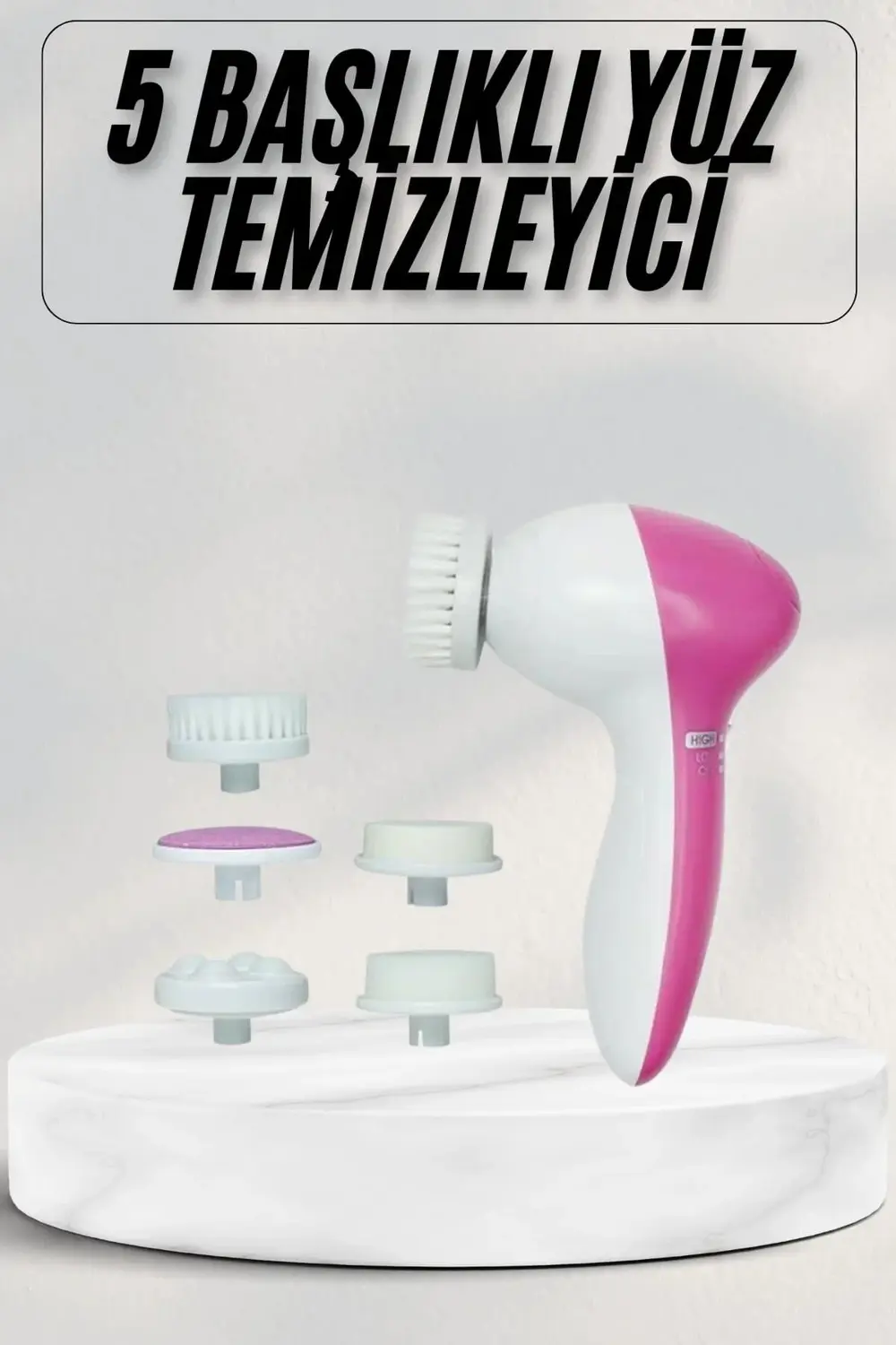 BFS Cilt Temizleme ve Masaj Aleti 5 Başlıklı Akne ve Önleyici